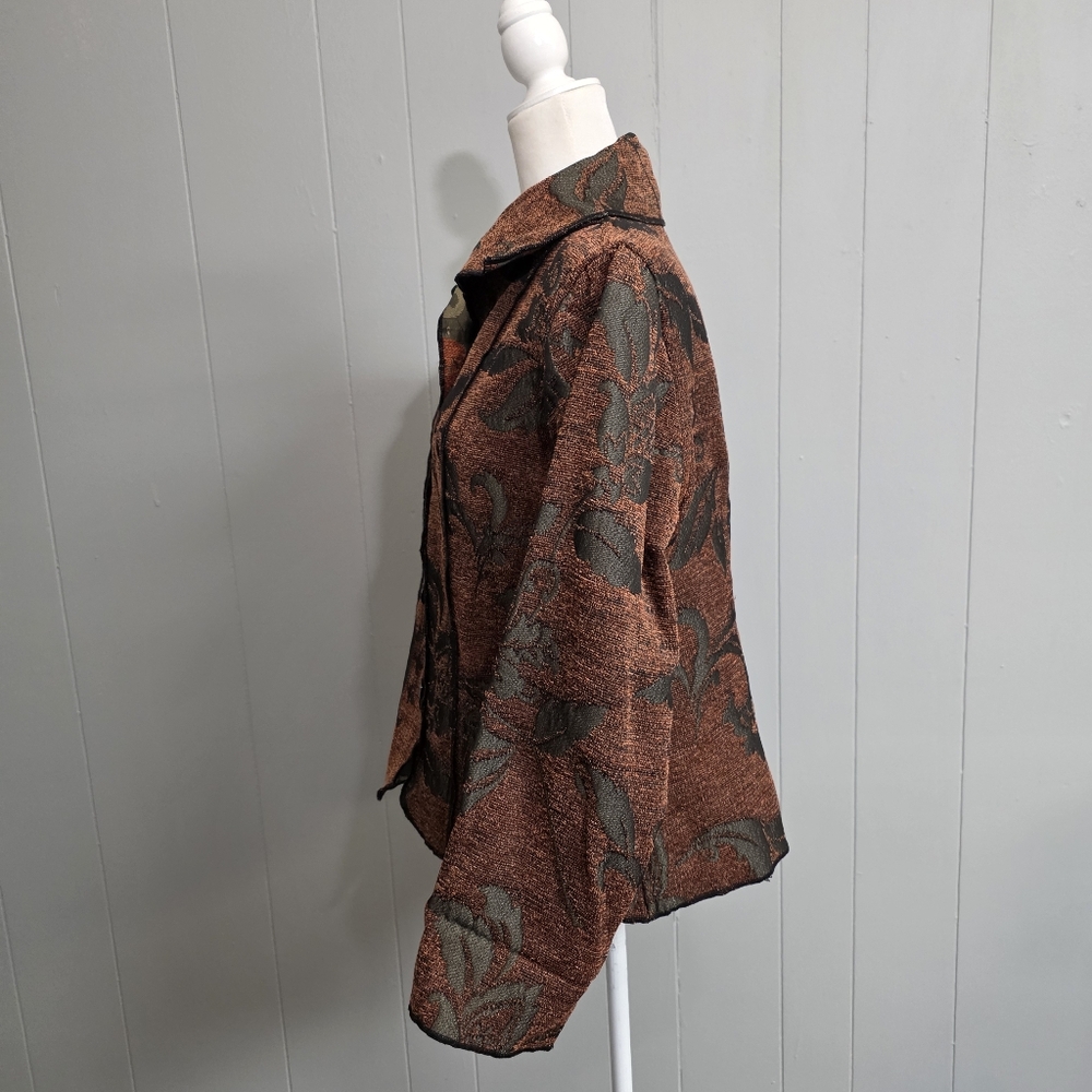 Parsley & Sage Tapestry Reversible Boho Art Blazer Jacket - Picture 5 of 14